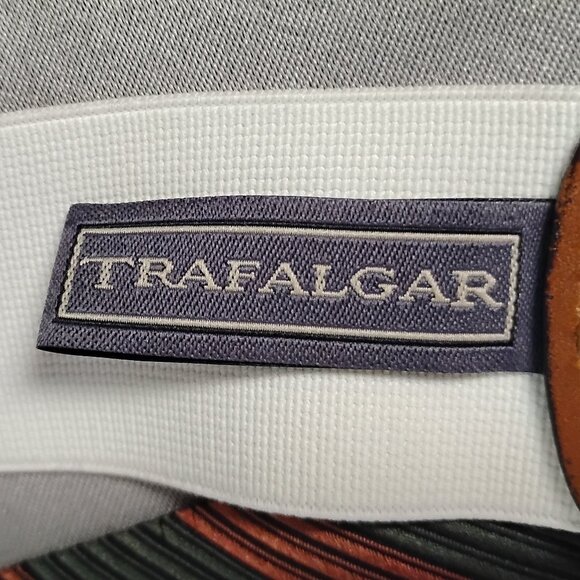 ❤️ TRAFALGAR Copper and Green Reptile Trim Silk Braces Suspenders - Picture 5 of 12